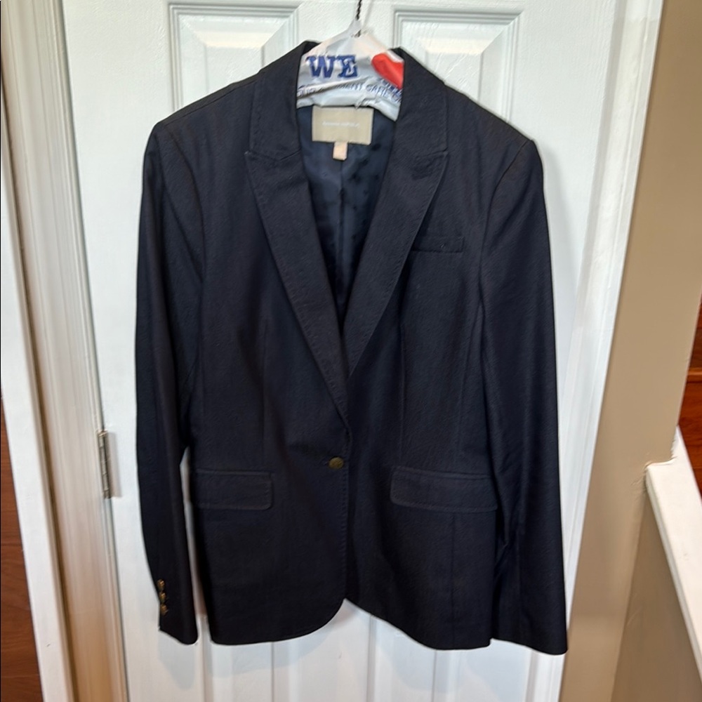 Classic navy denim slim cut Blazer